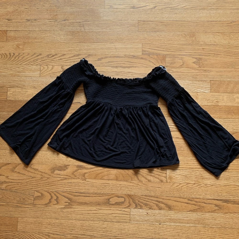 Mossimo black off the shoulder top